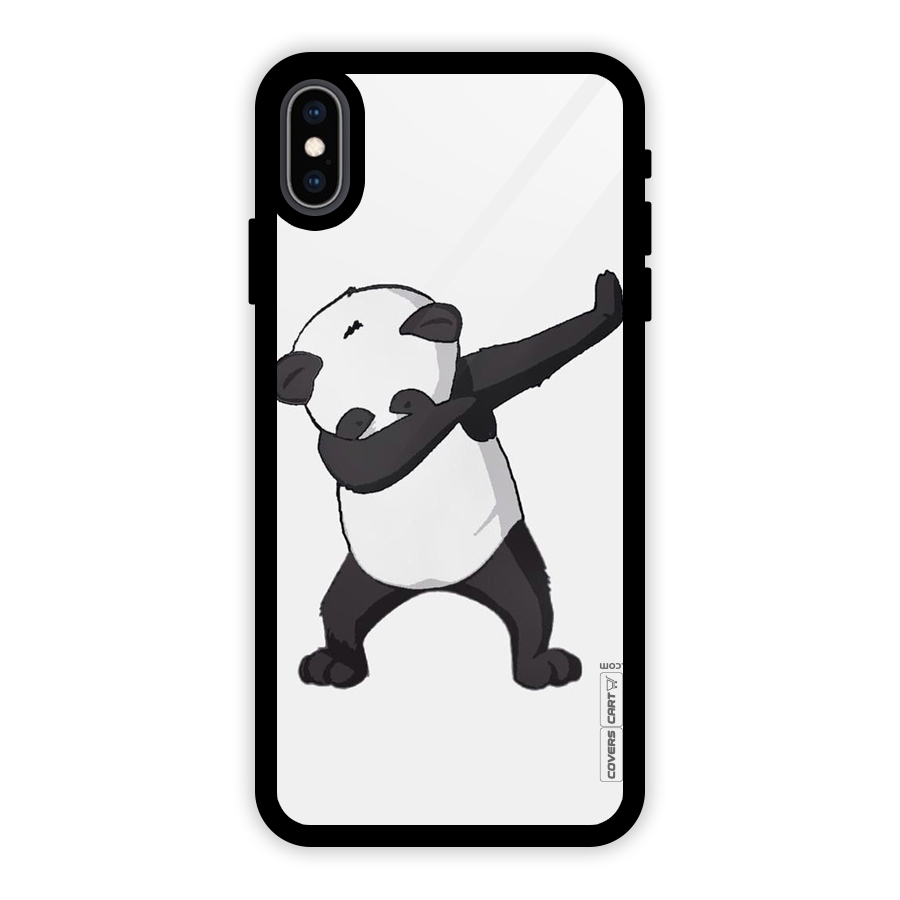 Dab Panda Shoot Glass Back Case for iPhone XS Max
