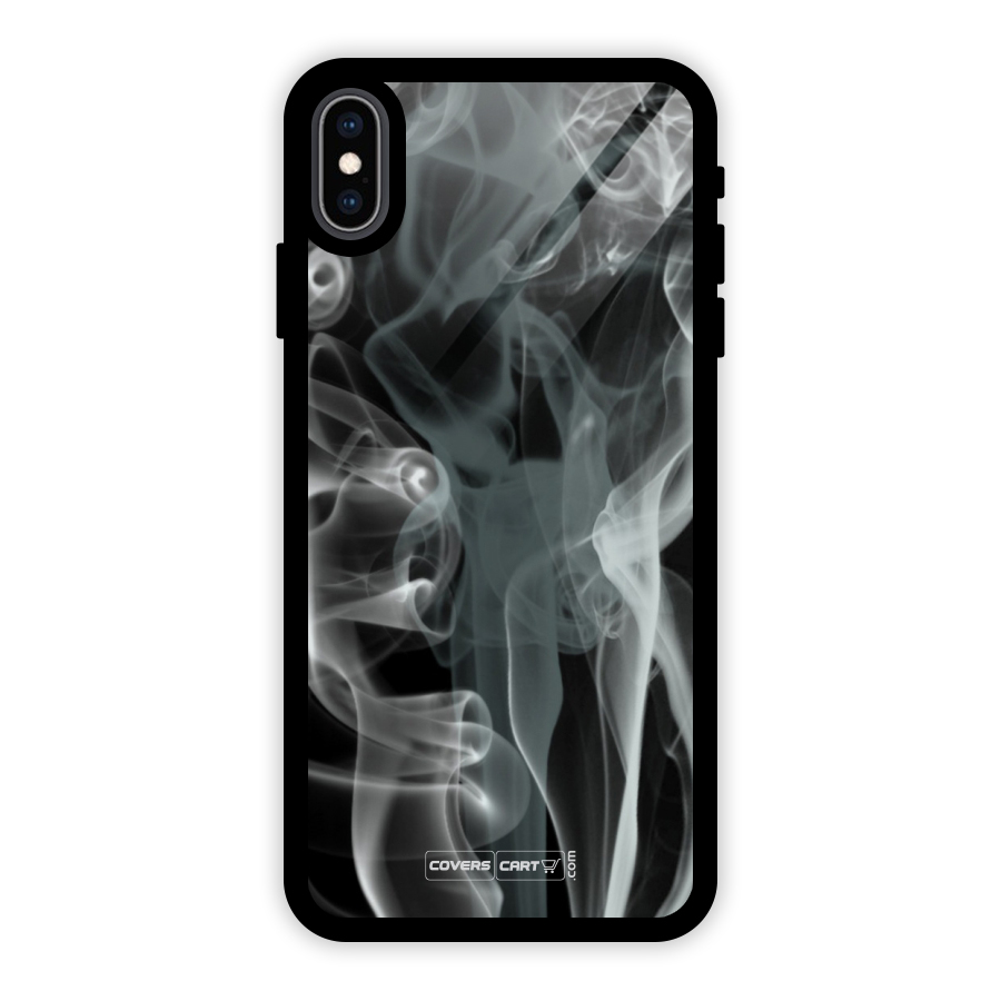Dense Smoke Glass Back Case for iPhone XS Max