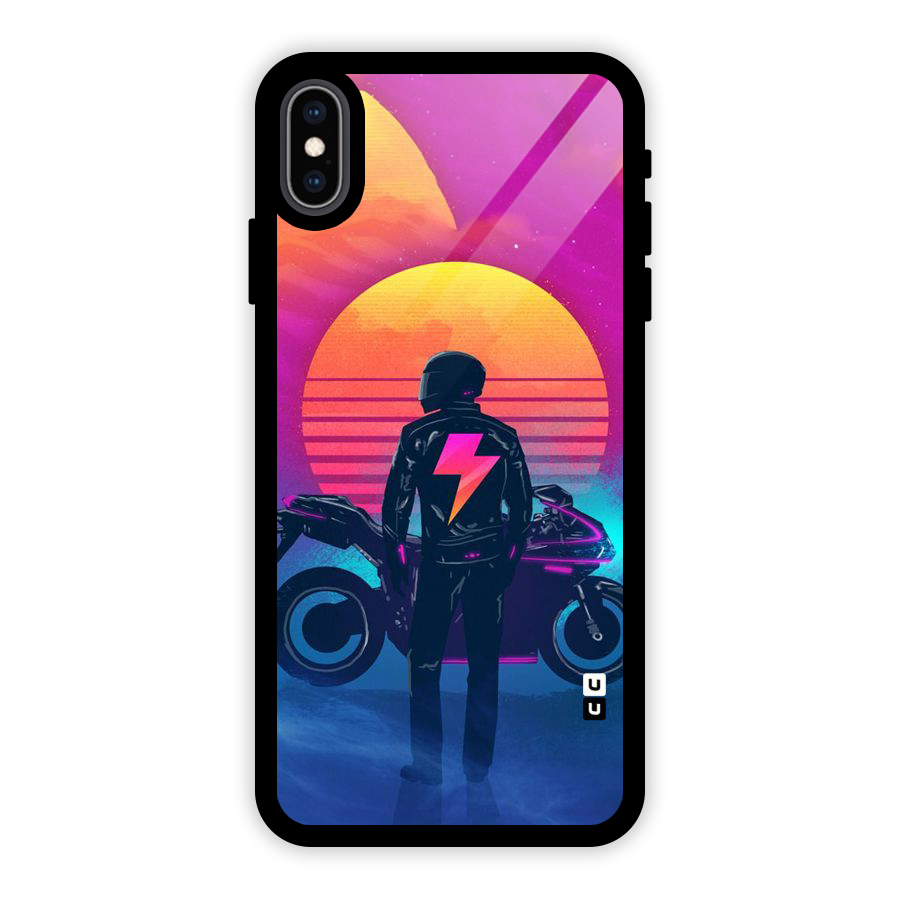 Electric Ride Glass Back Case for iPhone XS Max