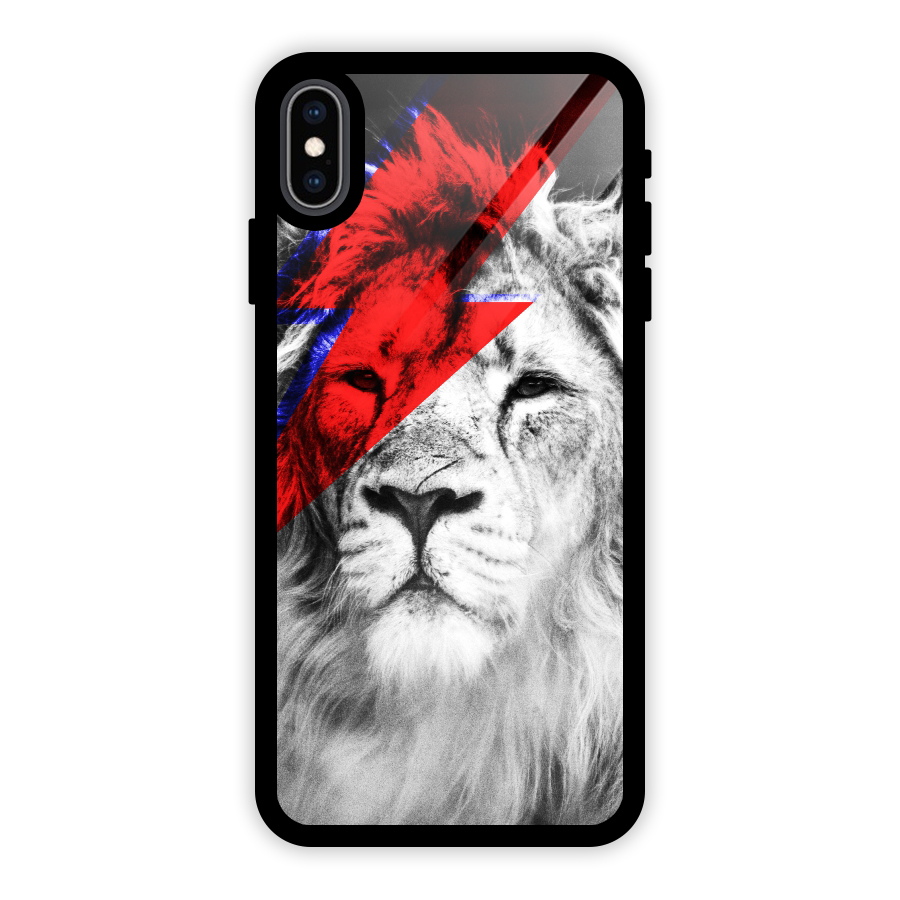 Fearless Lion Glass Back Case for iPhone XS Max