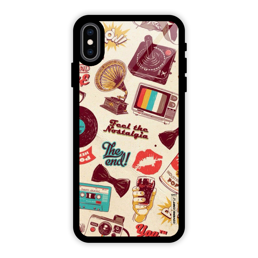 Feel The Nostalgia Glass Back Case for iPhone XS Max