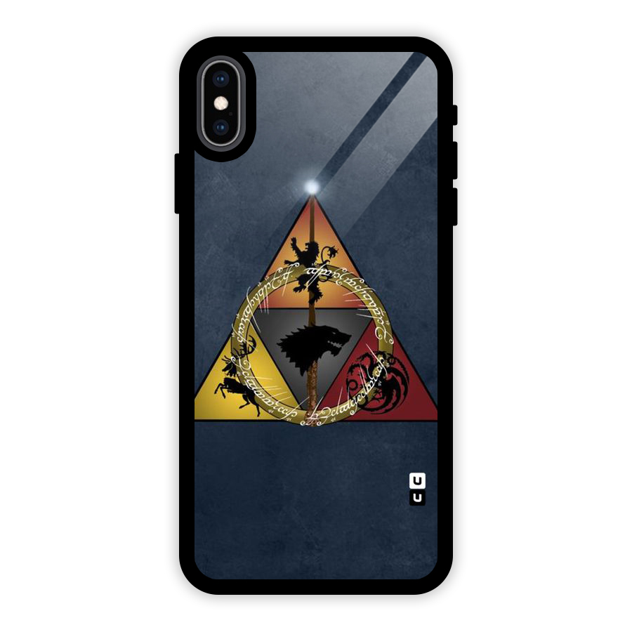 Fight For Crown Glass Back Case for iPhone XS Max