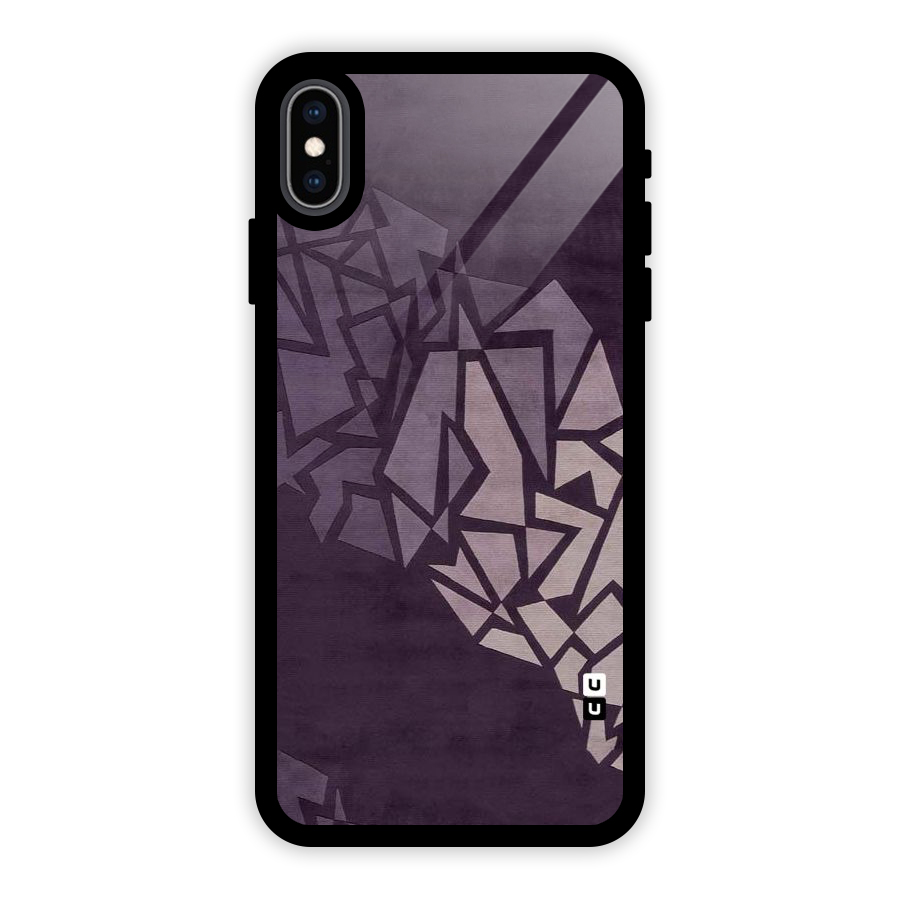 Fine Abstract Glass Back Case for iPhone XS Max
