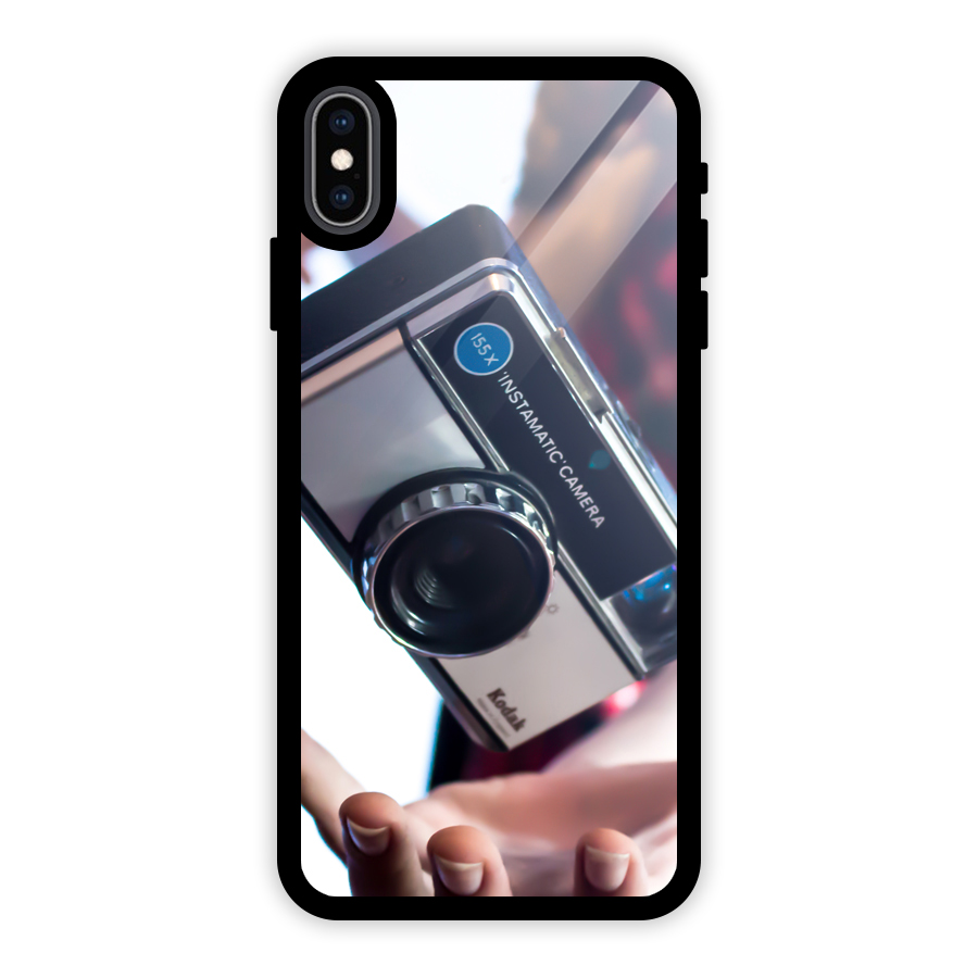 Floating Camera Glass Back Case for iPhone XS Max