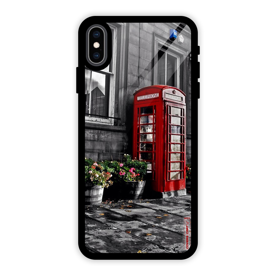 Flower And Booth Glass Back Case for iPhone XS Max