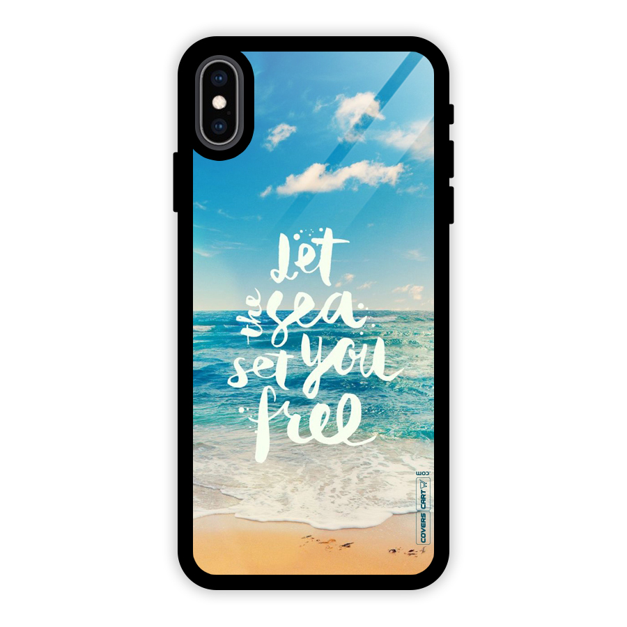 Free Sea Glass Back Case for iPhone XS Max