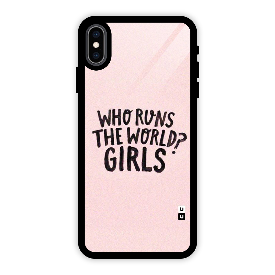 Girls World Glass Back Case for iPhone XS Max