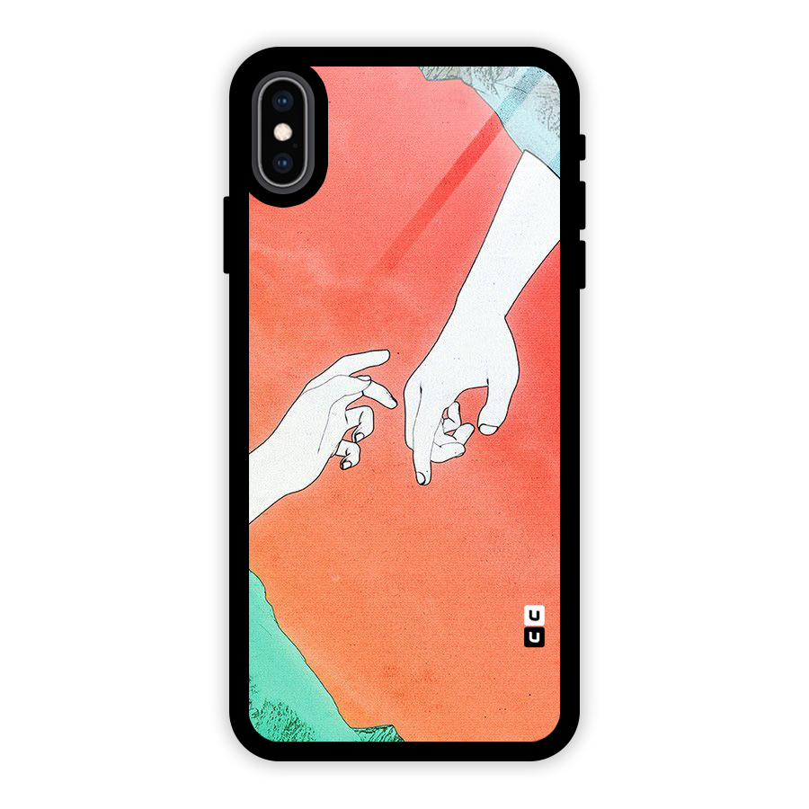 Hand Paint Drawing Glass Back Case for iPhone XS Max