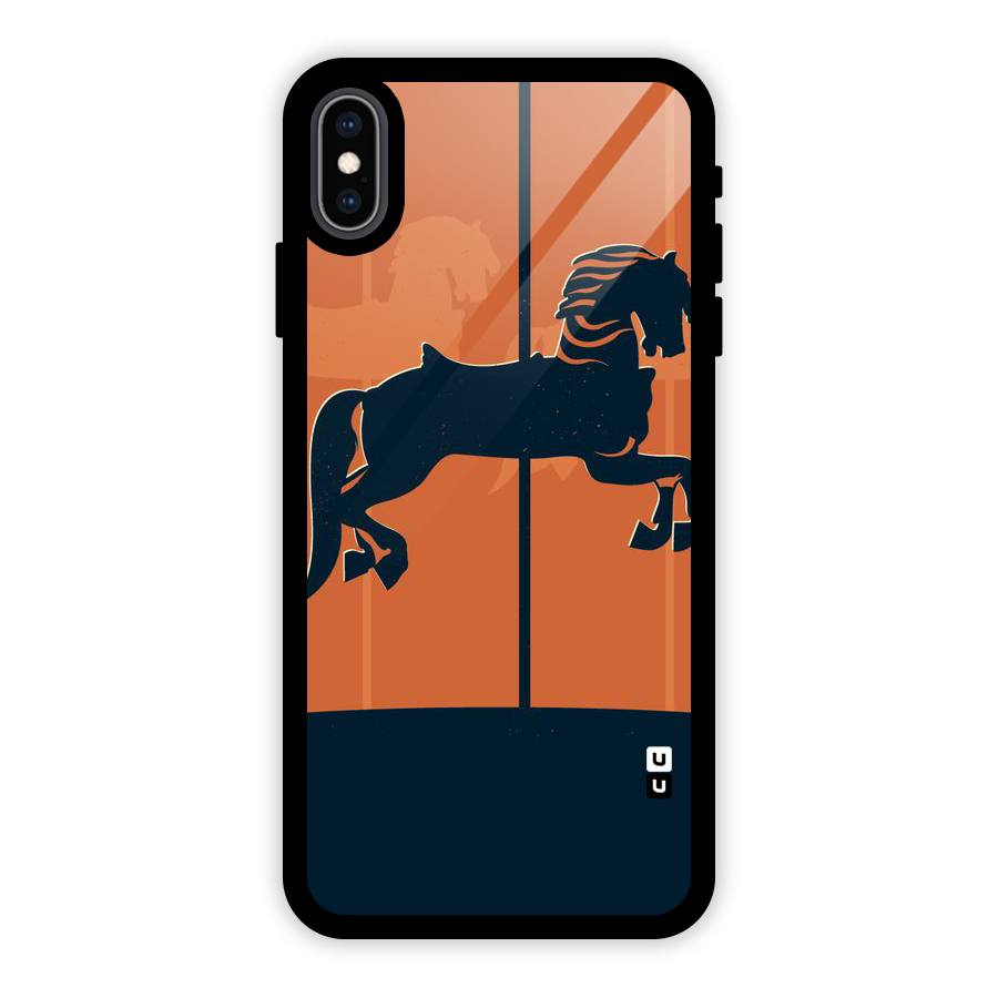 Horse Glass Back Case for iPhone XS Max