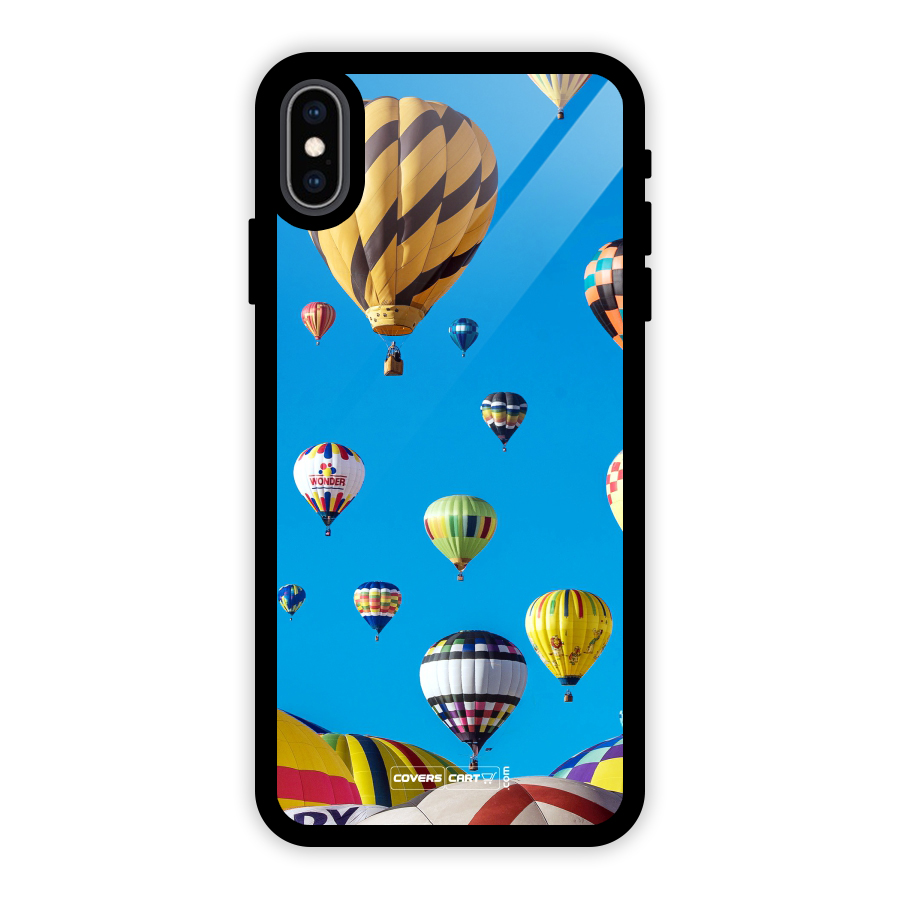 Hot Air Baloons Glass Back Case for iPhone XS Max