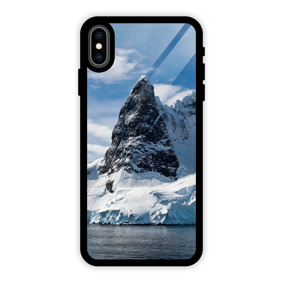 Ice Mountains Glass Back Case for iPhone XS Max
