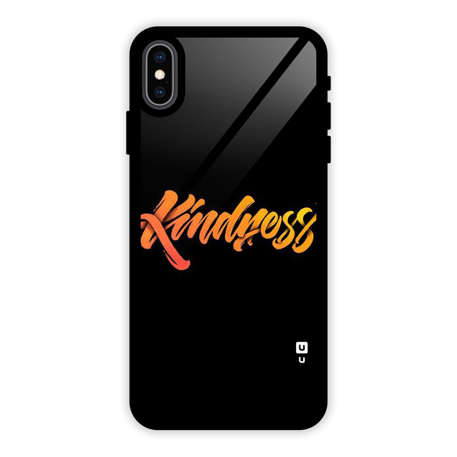 Kindness Glass Back Case for iPhone XS Max