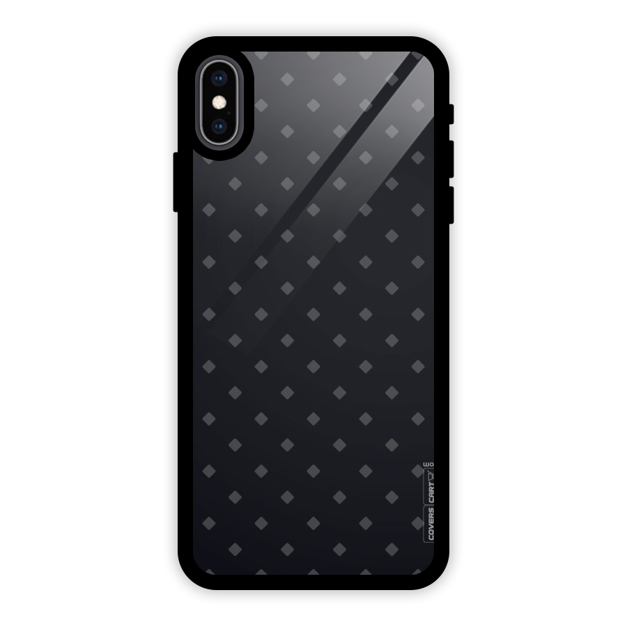 Lavish Diamond Pattern Glass Back Case for iPhone XS Max