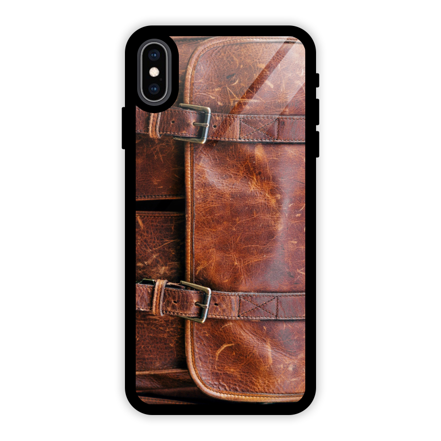 Bag Design (Printed) Glass Back Case for iPhone XS Max