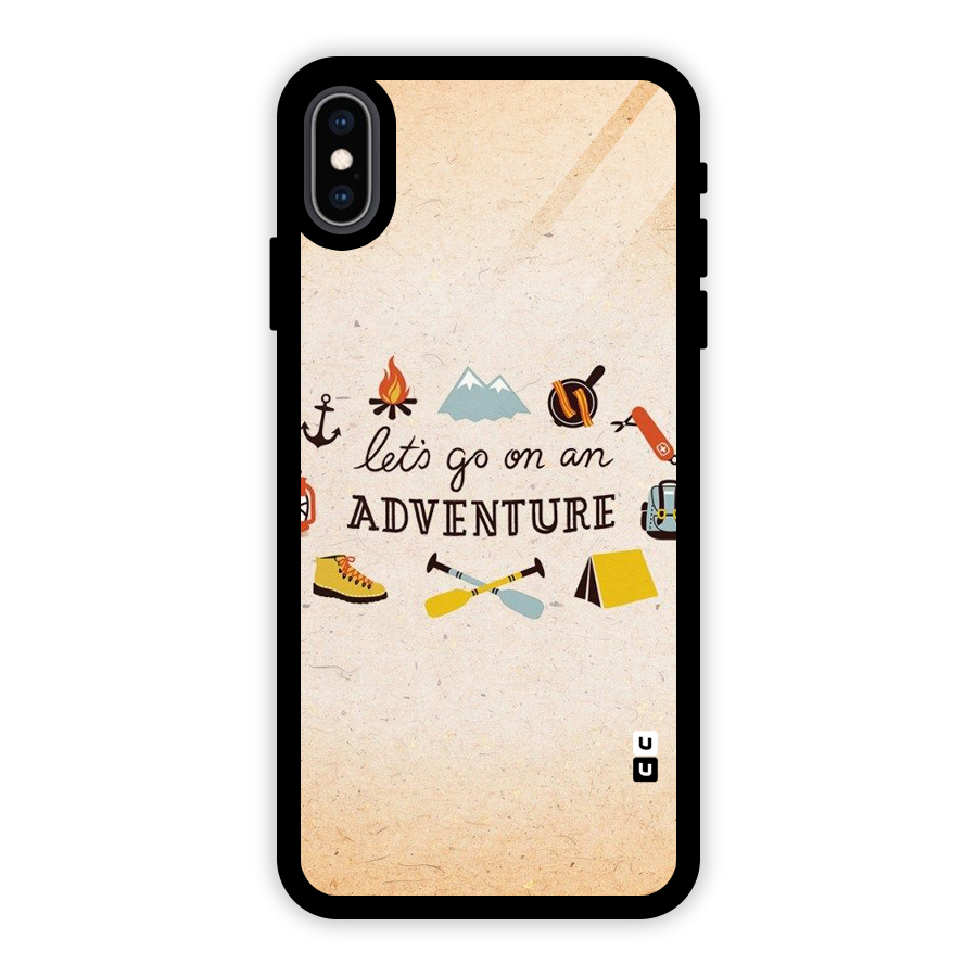 Lets Adventure Life Glass Back Case for iPhone XS Max
