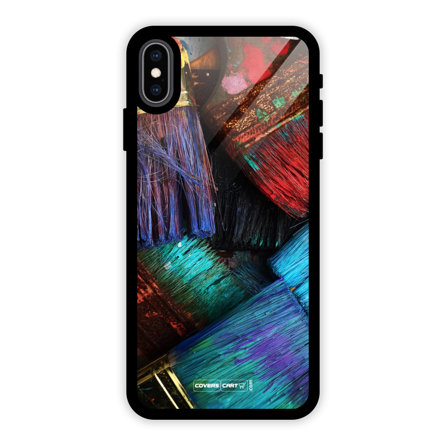 Magic Brushes Glass Back Case for iPhone XS Max