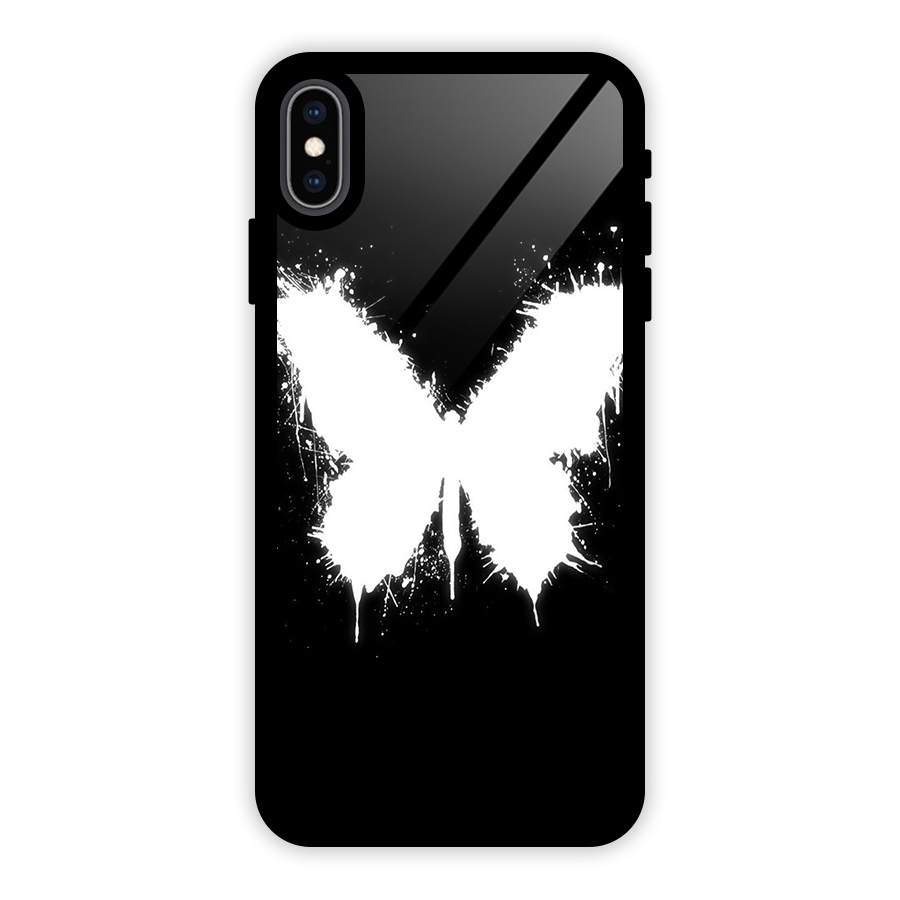 Magic Butterfly Glass Back Case for iPhone XS Max