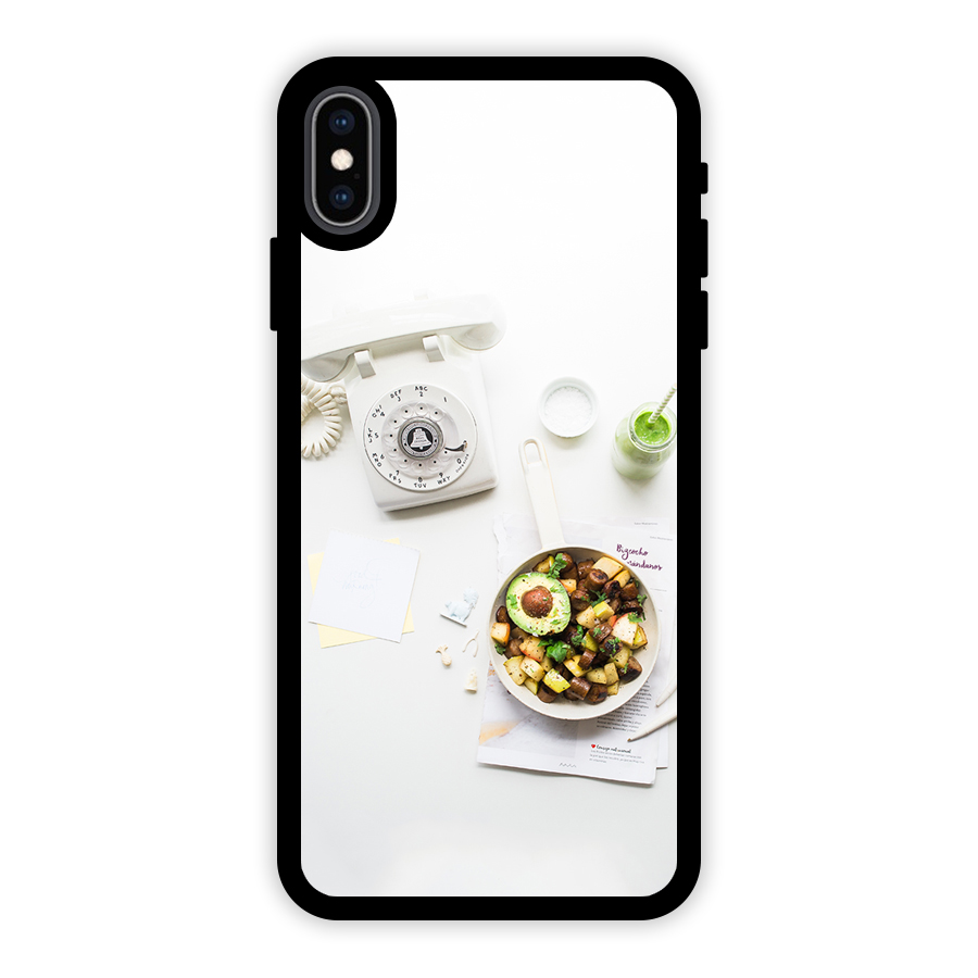 Morning Breakfast Glass Back Case for iPhone XS Max
