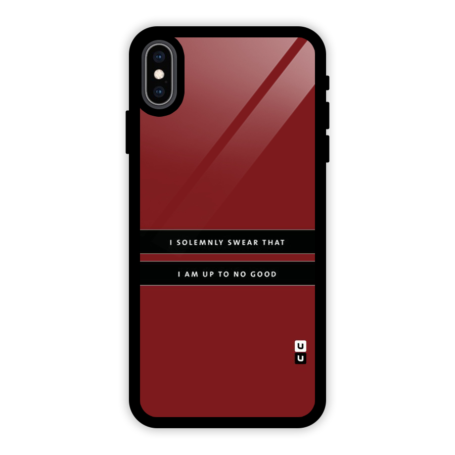 No Good Swear Glass Back Case for iPhone XS Max