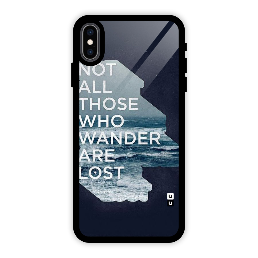 Not Lost Glass Back Case for iPhone XS Max