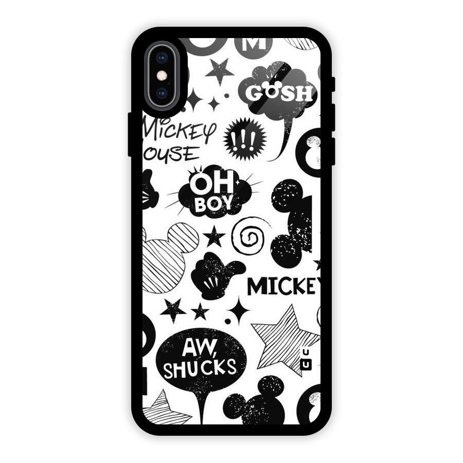 Oh Boy Design Glass Back Case for iPhone XS Max