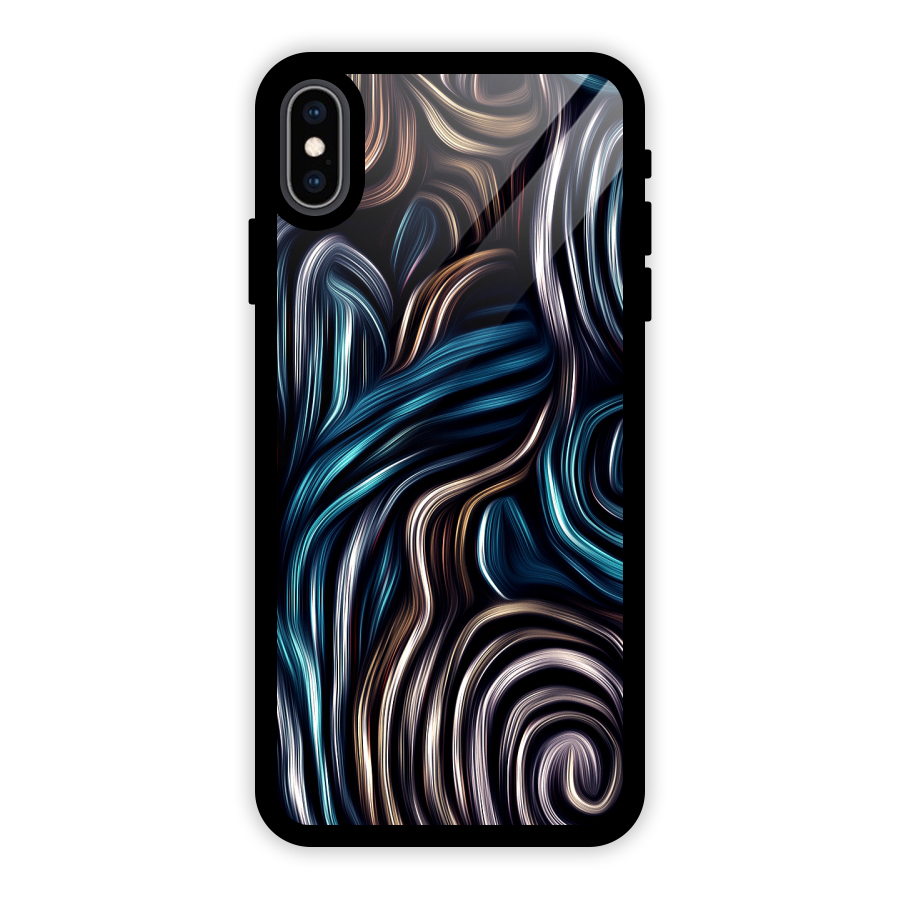 Oil Paint Artwork Glass Back Case for iPhone XS Max