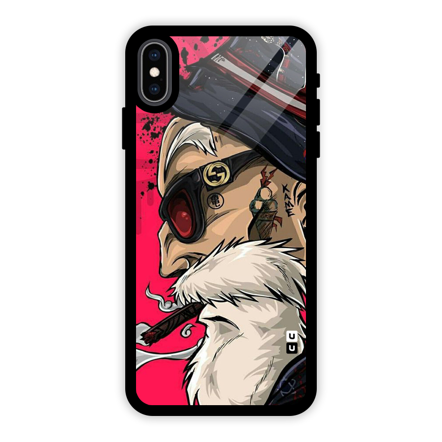 Old Man Swag Glass Back Case for iPhone XS Max