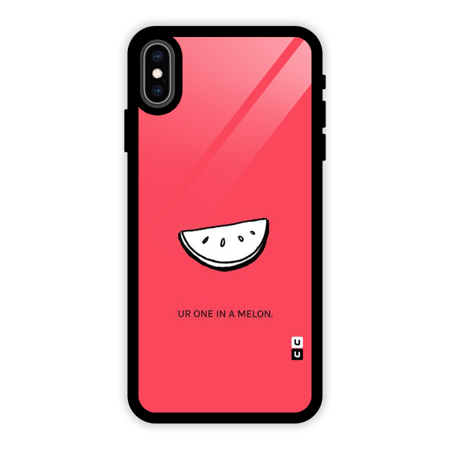 One In Melon Glass Back Case for iPhone XS Max