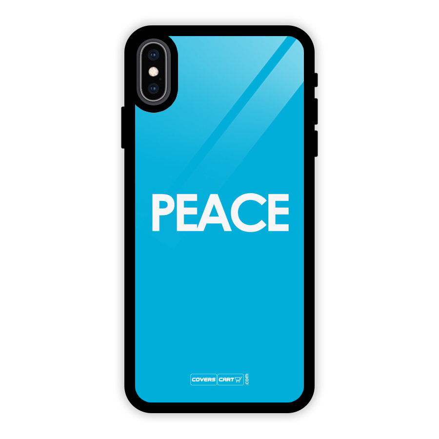 Peace Glass Back Case for iPhone XS Max
