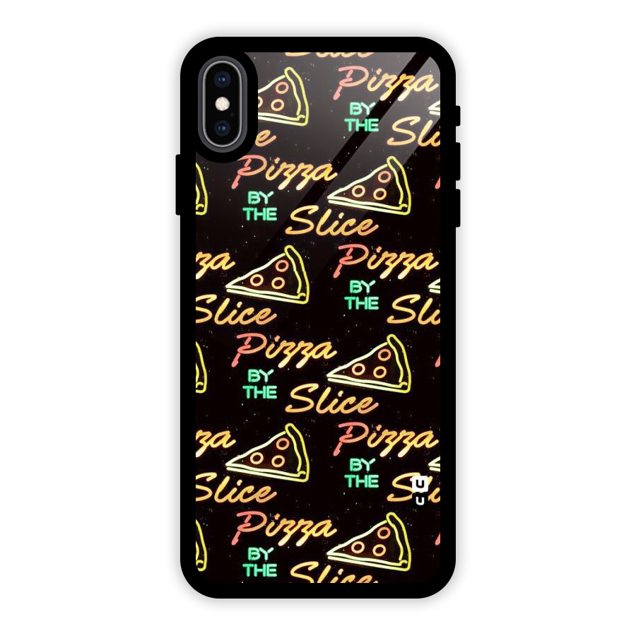 Pizza By Slice Glass Back Case for iPhone XS Max