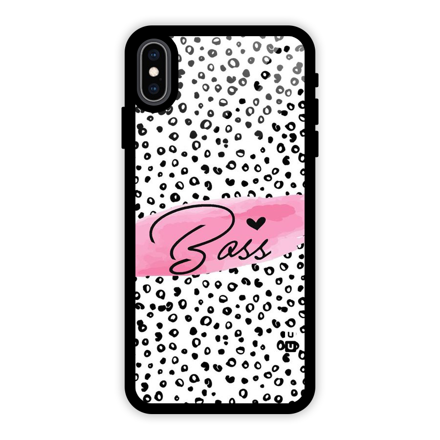 Polka Boss Glass Back Case for iPhone XS Max