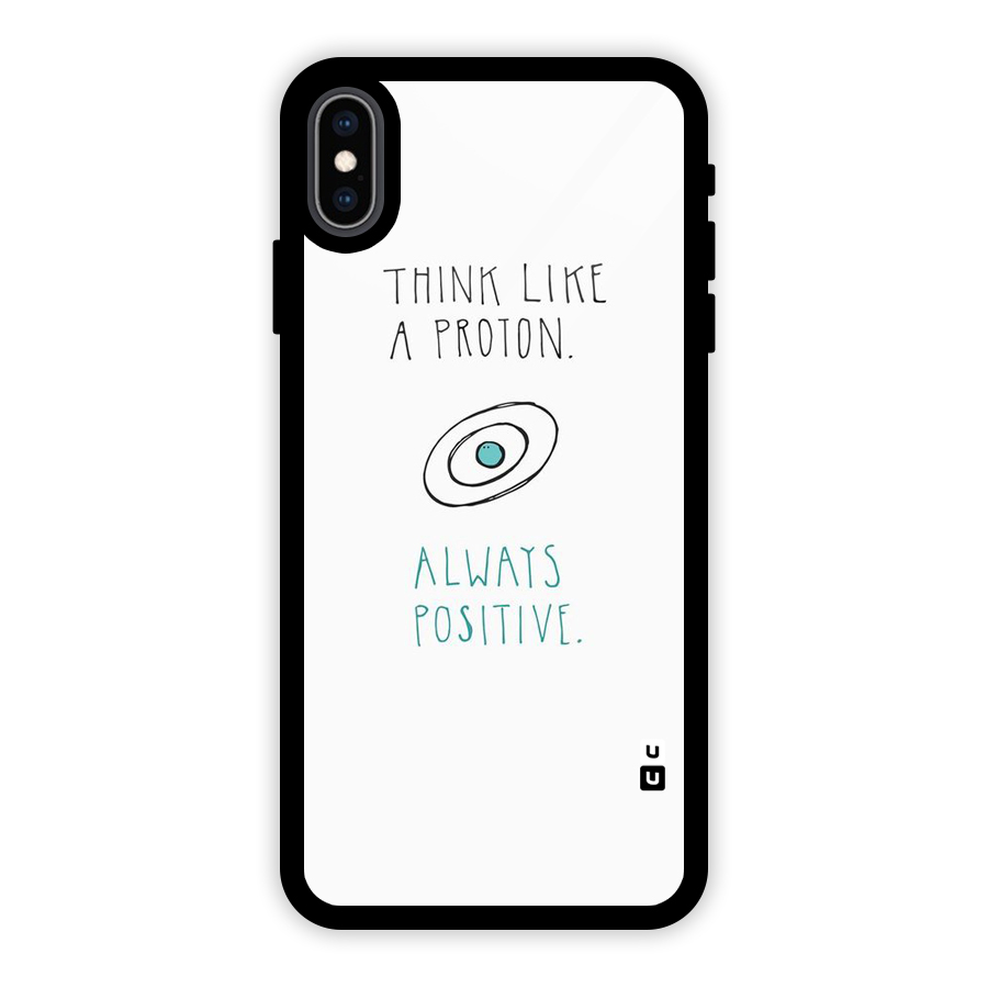 Proton Positive Glass Back Case for iPhone XS Max