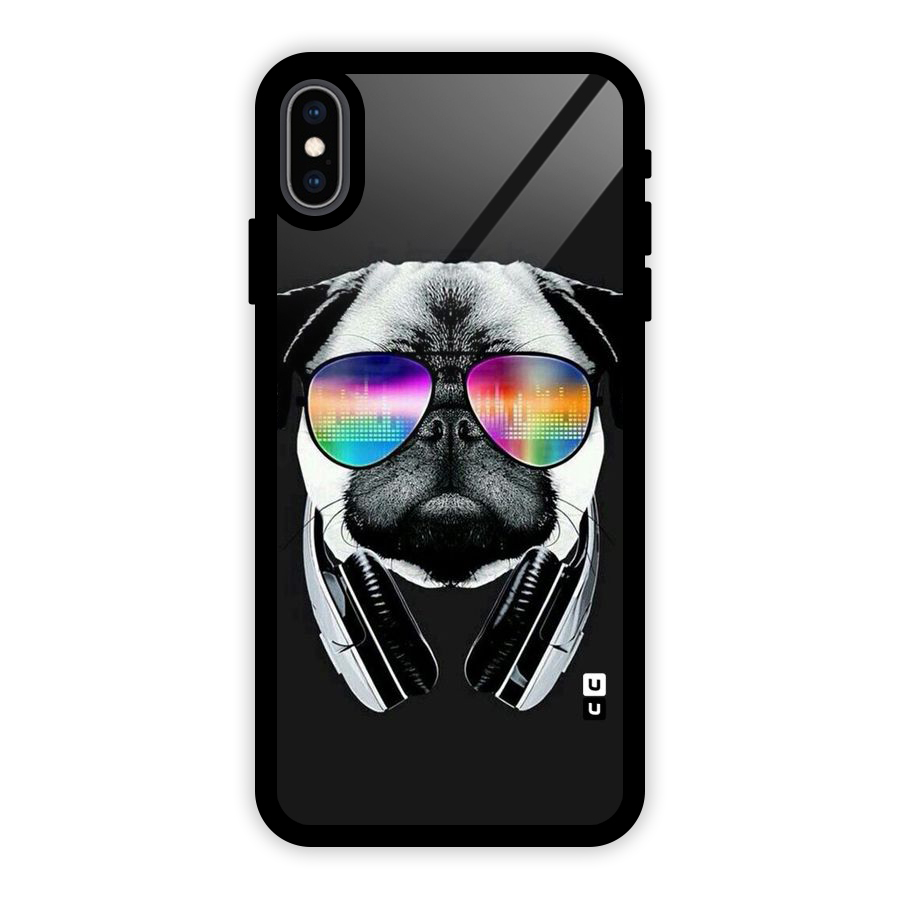 Rainbow Dog Swag Glass Back Case for iPhone XS Max