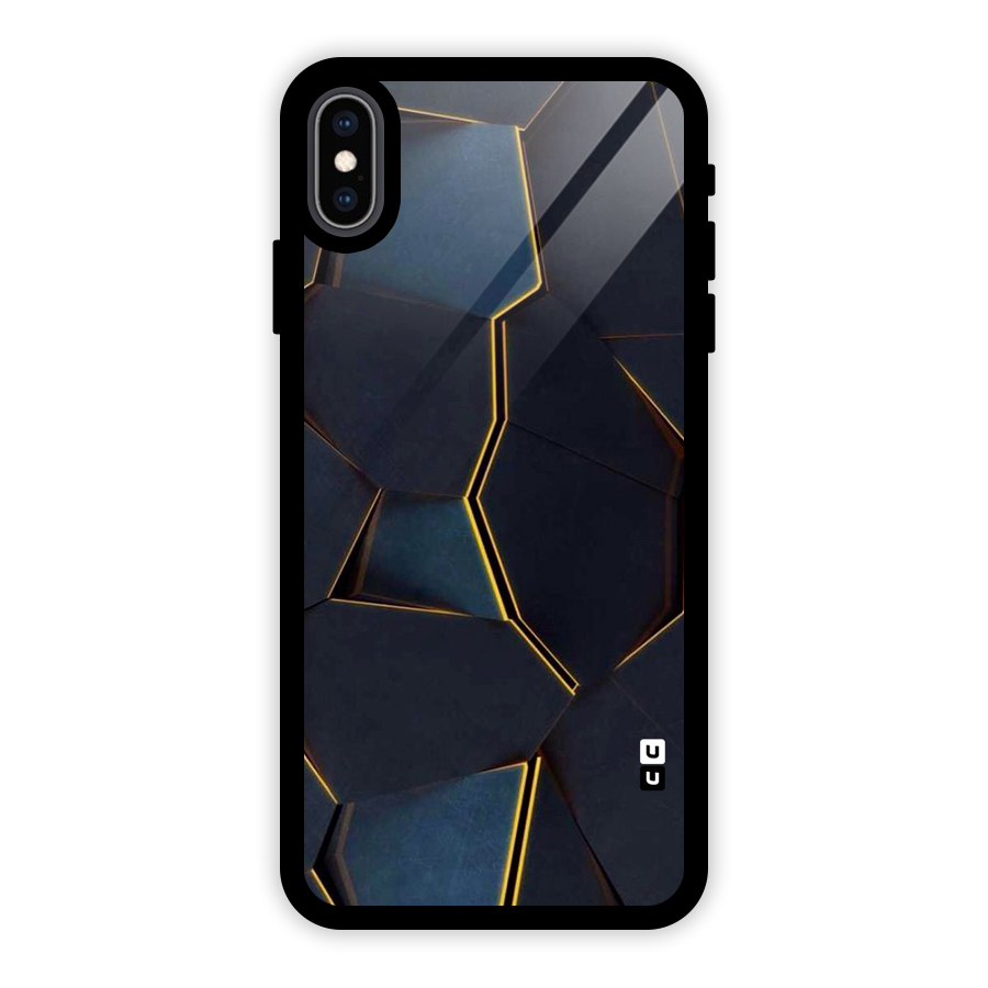 Royal Abstract Glass Back Case for iPhone XS Max
