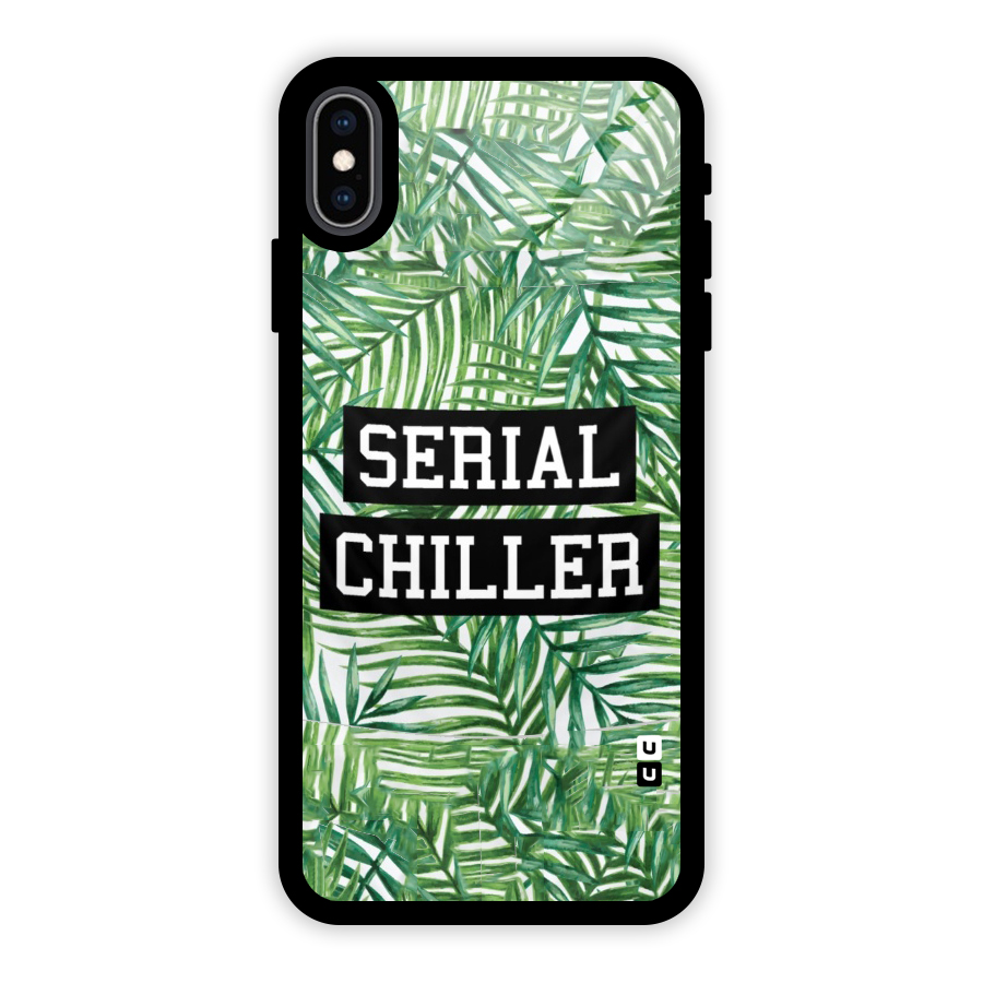Serial Chiller Glass Back Case for iPhone XS Max