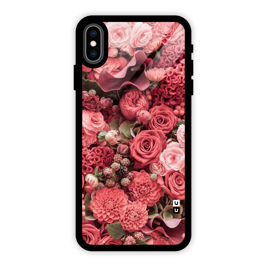 Shades Of Peach Glass Back Case for iPhone XS Max
