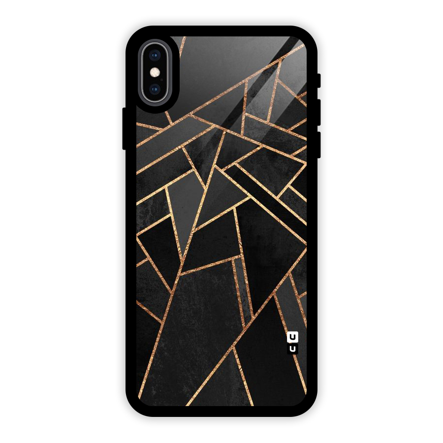 Sharp Tile Glass Back Case for iPhone XS Max
