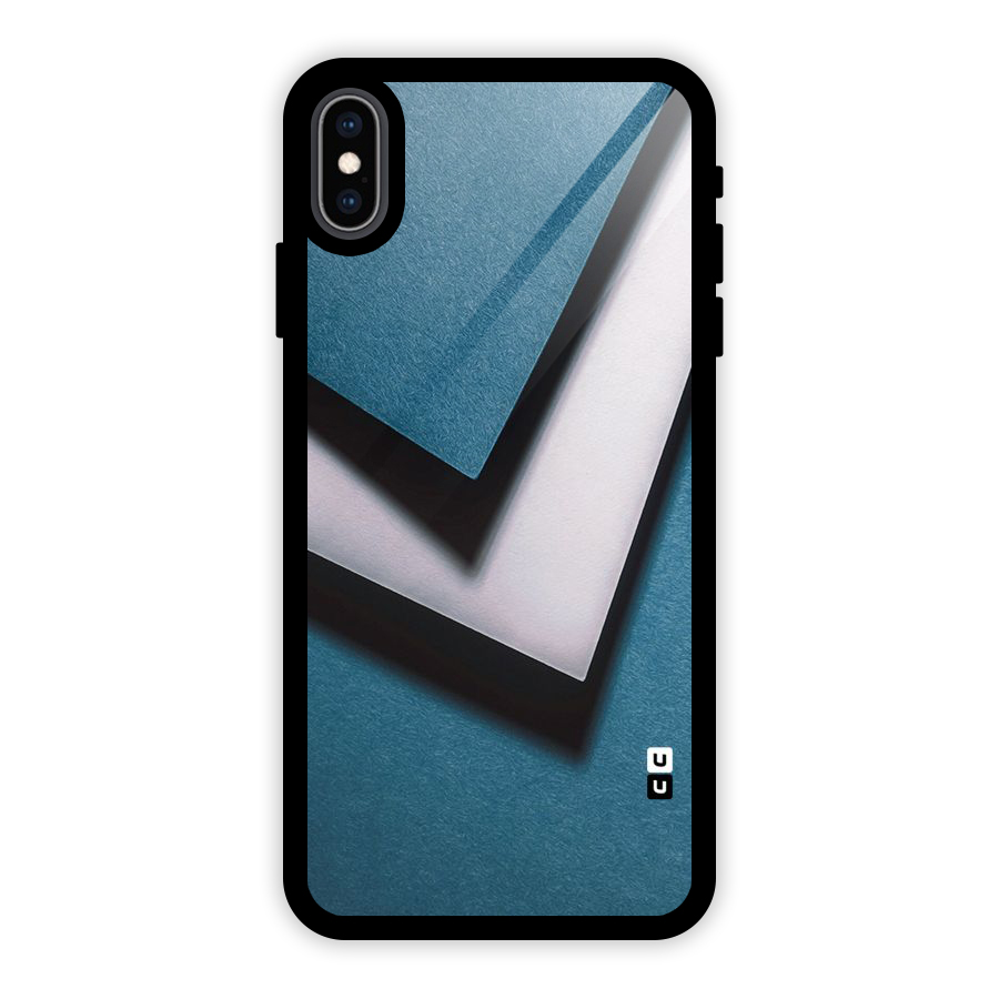 Simple Right Tick Glass Back Case for iPhone XS Max