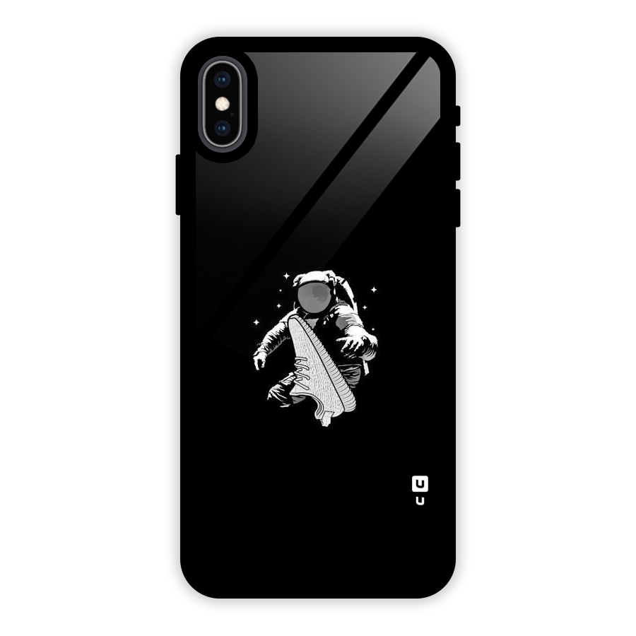 Space Shoe Glass Back Case for iPhone XS Max