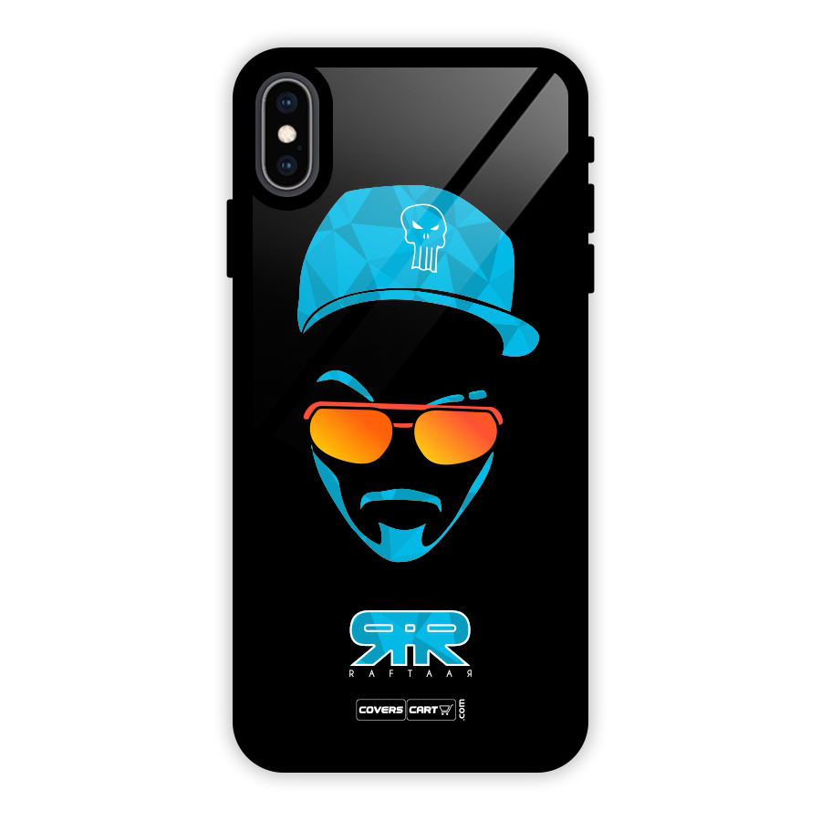 Special Raftaar Edition Blue Glass Back Case for iPhone XS Max