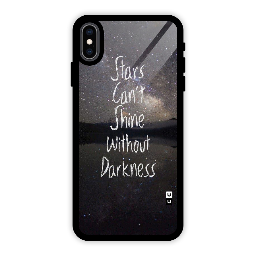 Stars Shine Glass Back Case for iPhone XS Max