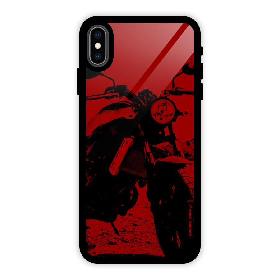 Stylish Ride Red Glass Back Case for iPhone XS Max