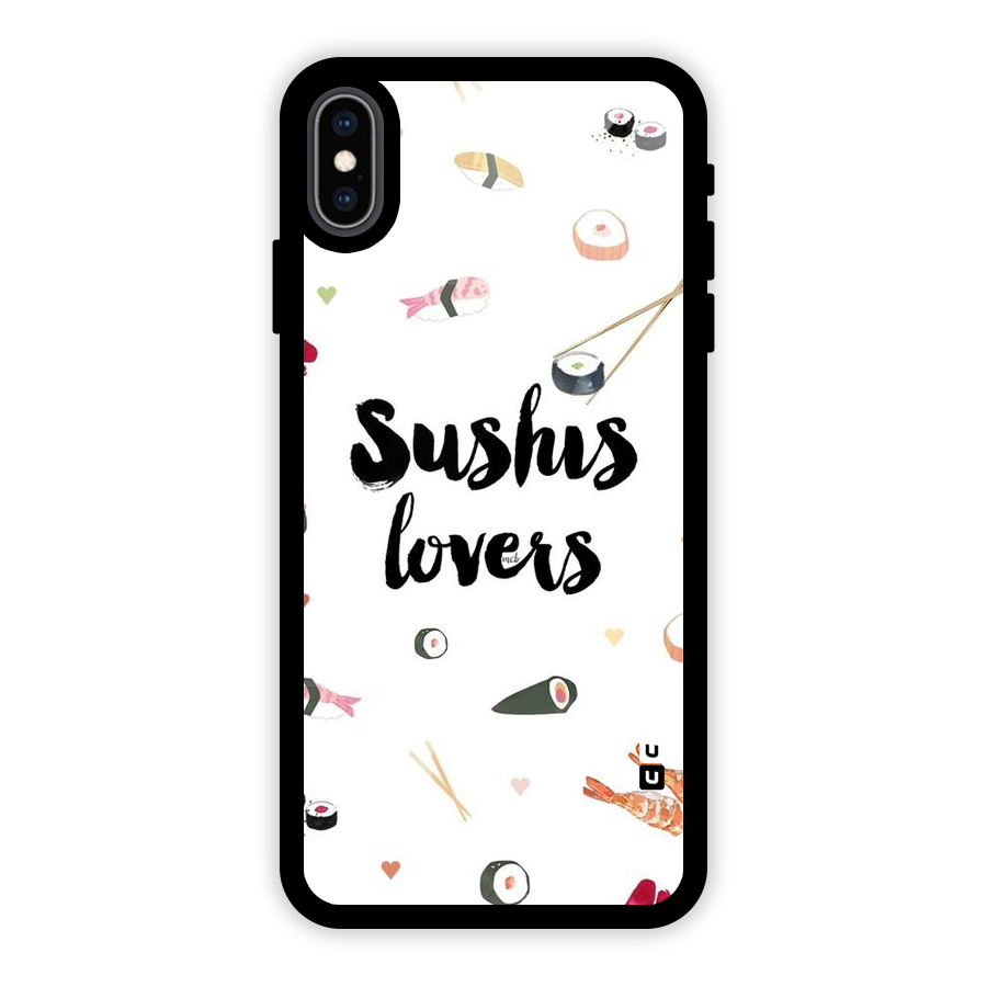 Sushi Lovers Glass Back Case for iPhone XS Max