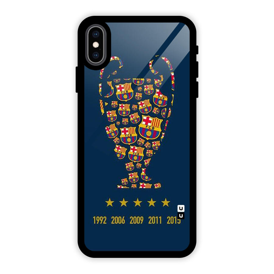 Trophy Team Glass Back Case for iPhone XS Max
