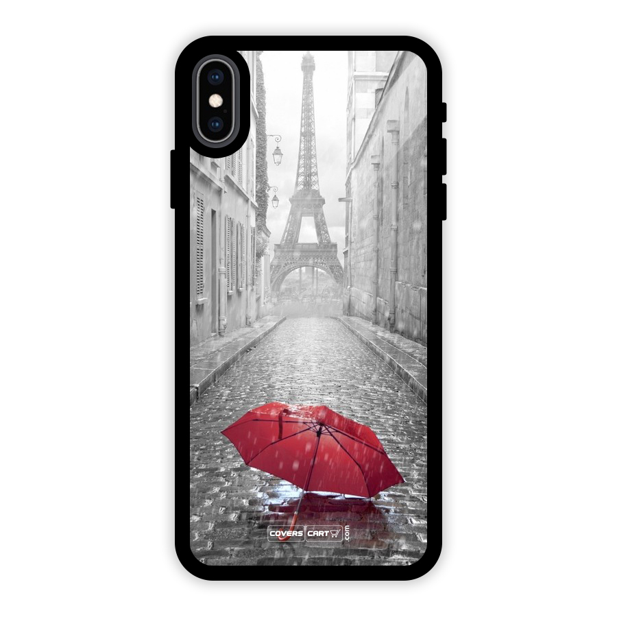 Umbrella Paris Glass Back Case for iPhone XS Max