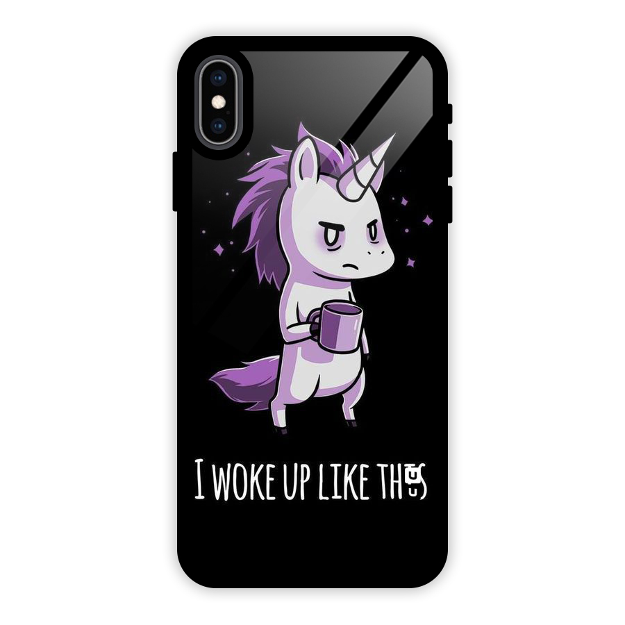 Unicorn Morning Glass Back Case for iPhone XS Max