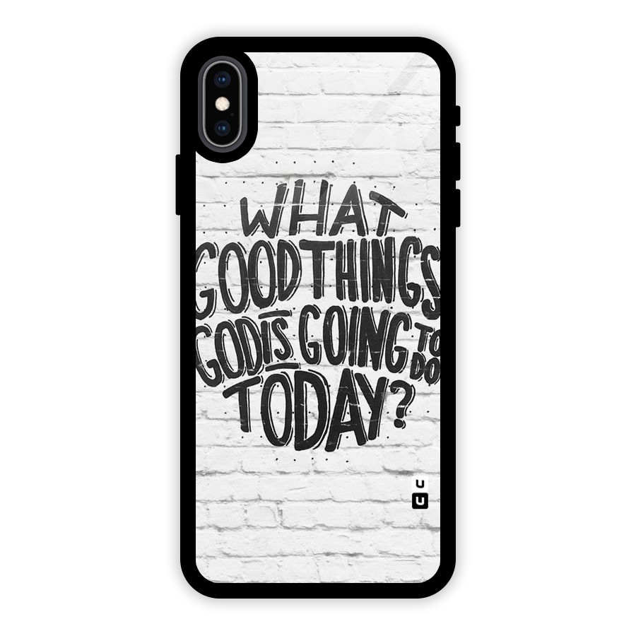 Wall Good Glass Back Case for iPhone XS Max