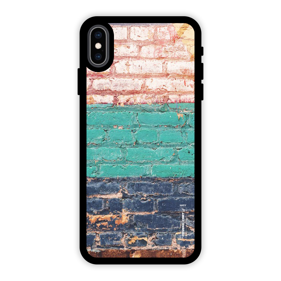 Wall Grafitty Glass Back Case for iPhone XS Max