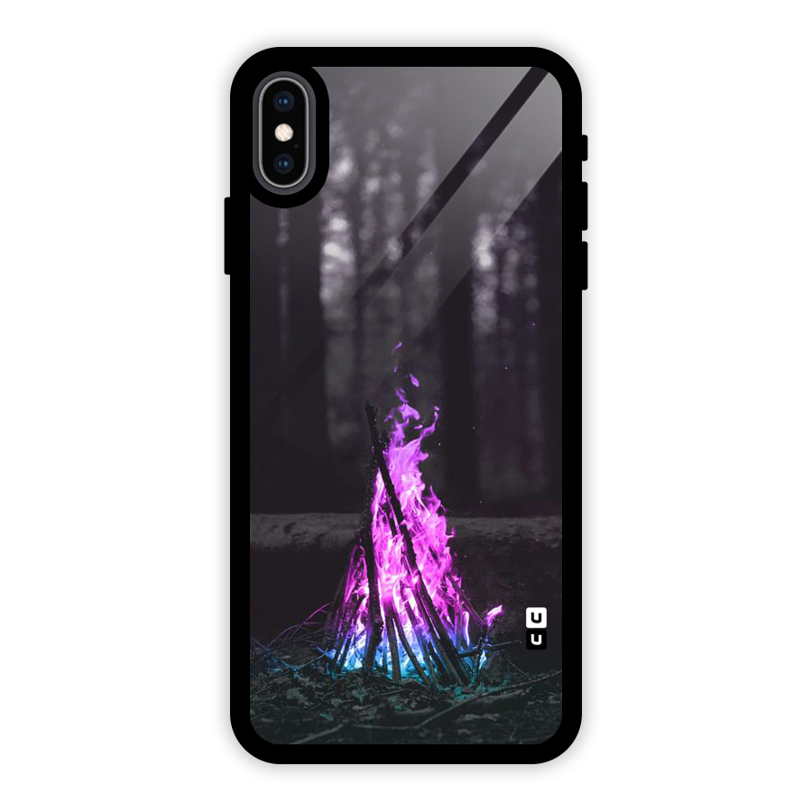 Wild Fire Glass Back Case for iPhone XS Max