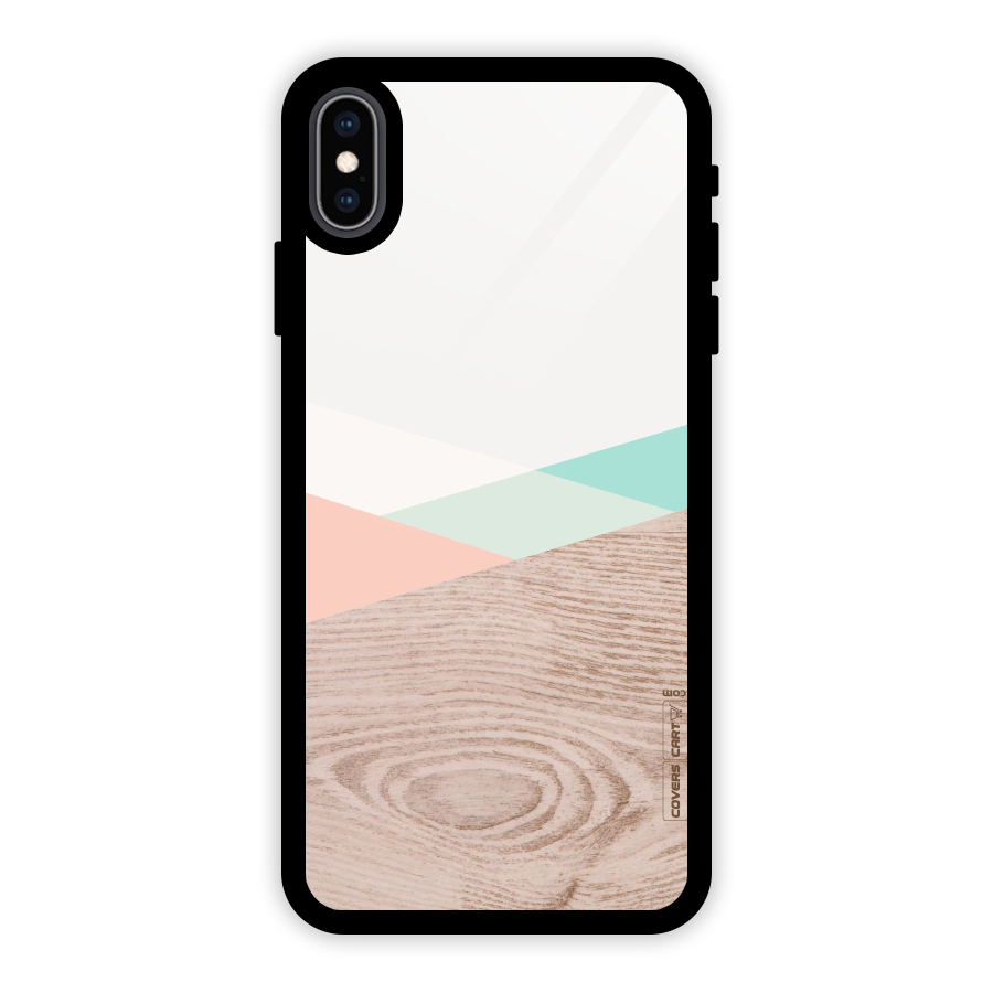 Wooden Fusion Glass Back Case for iPhone XS Max